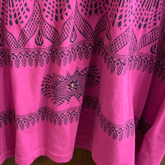 Pink tunic  SIZE 1X EUC by DG2 - Picture 4 of 7
